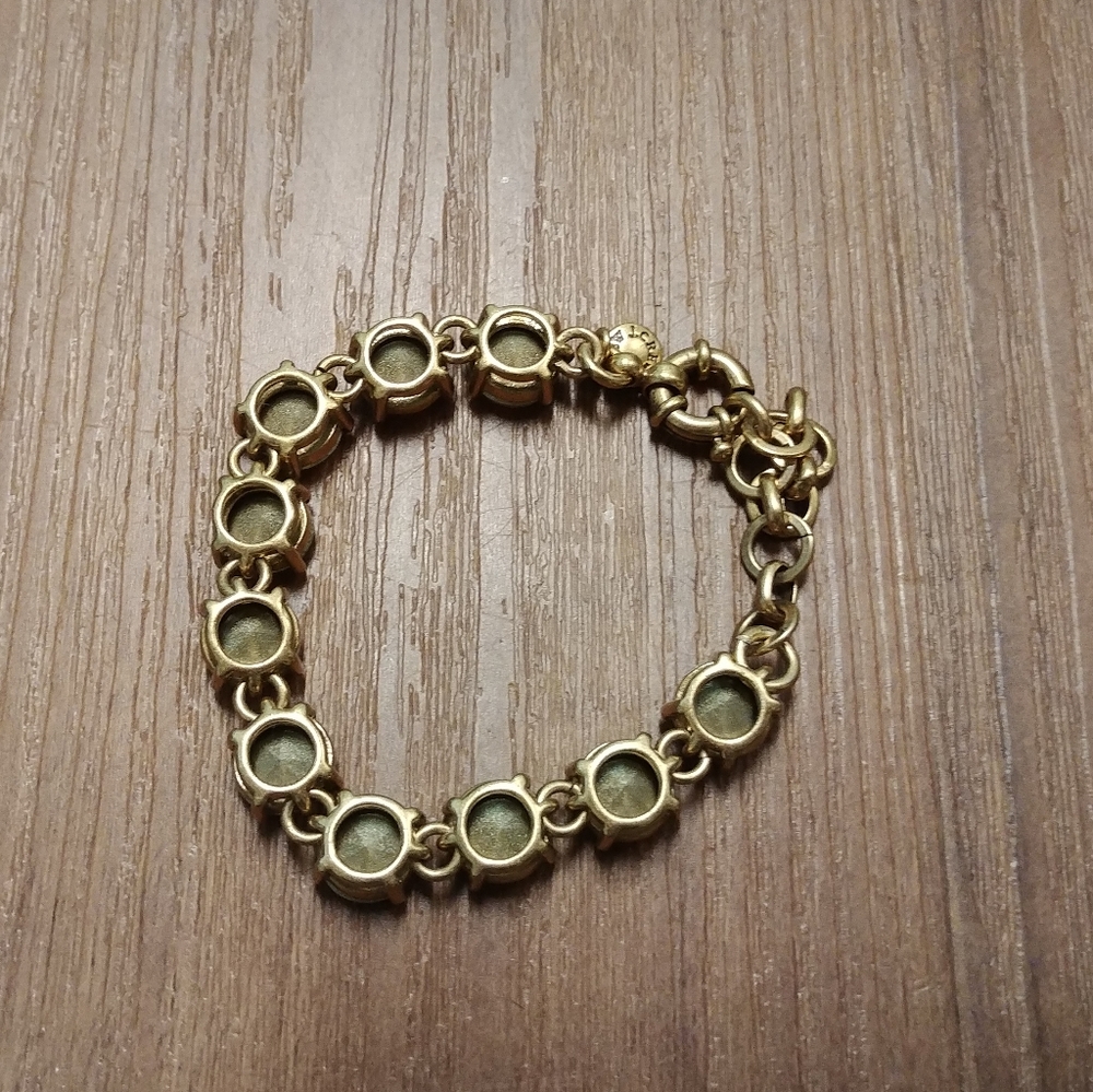 SOLD J.Crew champagne crystal bracelet - Picture 6 of 7